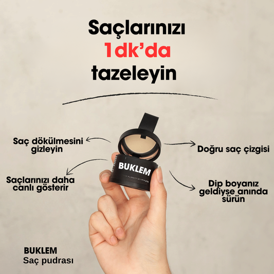 Buklem seyrek saç sakal pudrası